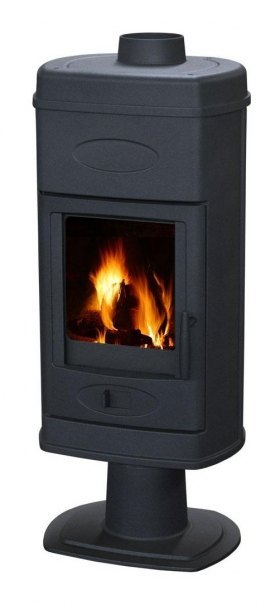 Печь HANA эмалированная, черная (Plamen)