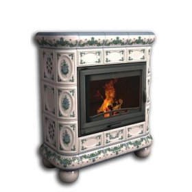 Каминная облицовка КимрПечь Медальон пристенная Незабудки