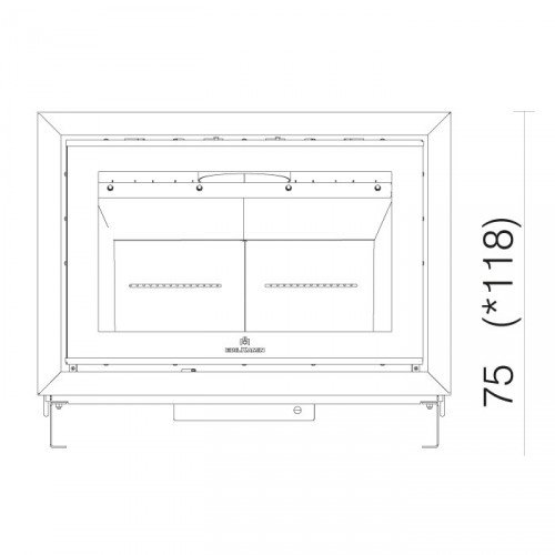 Каминная топка Edilkamin Screen UP 80/2