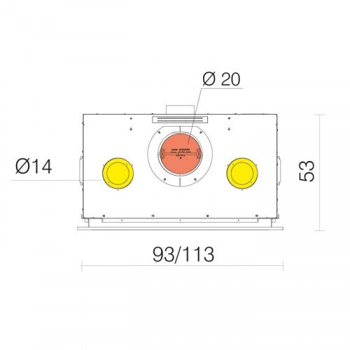 Каминная топка Edilkamin Screen UP 80/2