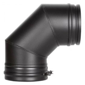 Отвод 90 градусов Schiedel Permeter 25 черный, D 250/300 мм