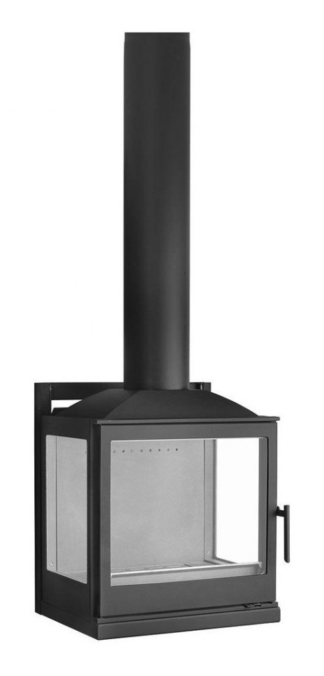 Камин LCI 5 GLR Wall, два боковых стекла (Liseo Castiron)