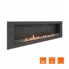 Биокамин в нишу SteelHeat LONG 1800 (Стекло)