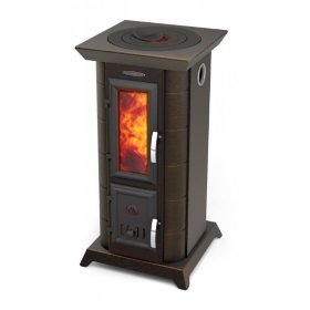 Печь-камин TMF Статика Тетра черная бронза