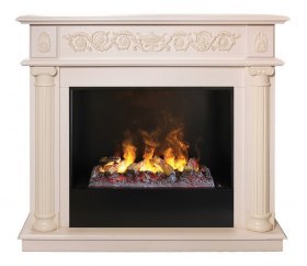 Электрокамин RealFlame Attica 26 WT 3D Cassette 630 + Black вставка