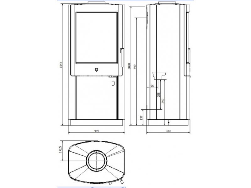 Печь-камин Varde Uniq 2