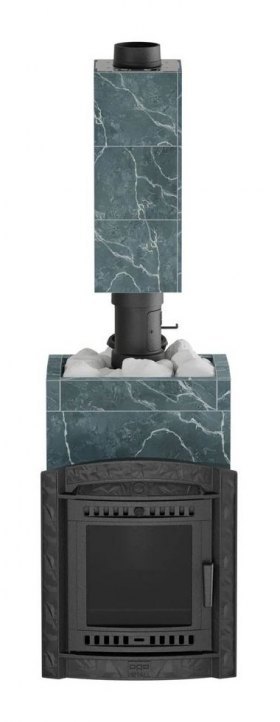 Банная печь Атмосфера L в облицовке Талькохлорит 