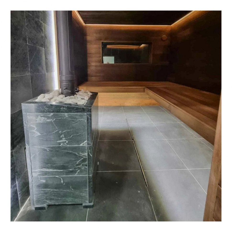 Банная печь Атмосфера L в облицовке Талькохлорит 