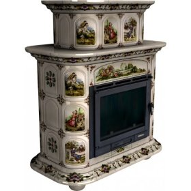 Каминная облицовка КимрПечь Прованс центральная двухъярусная Усадьба