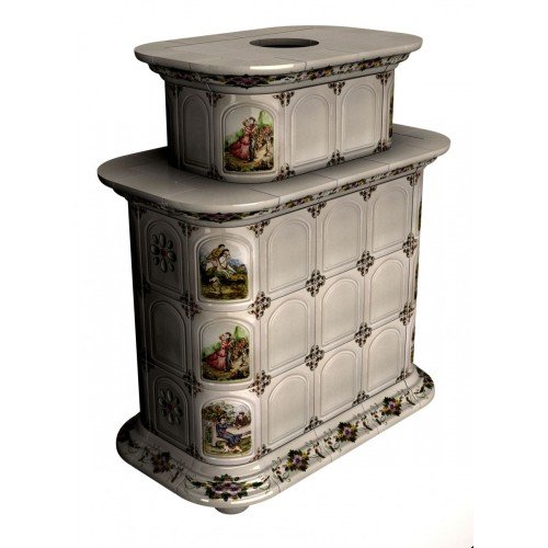 Каминная облицовка КимрПечь Прованс центральная двухъярусная Усадьба