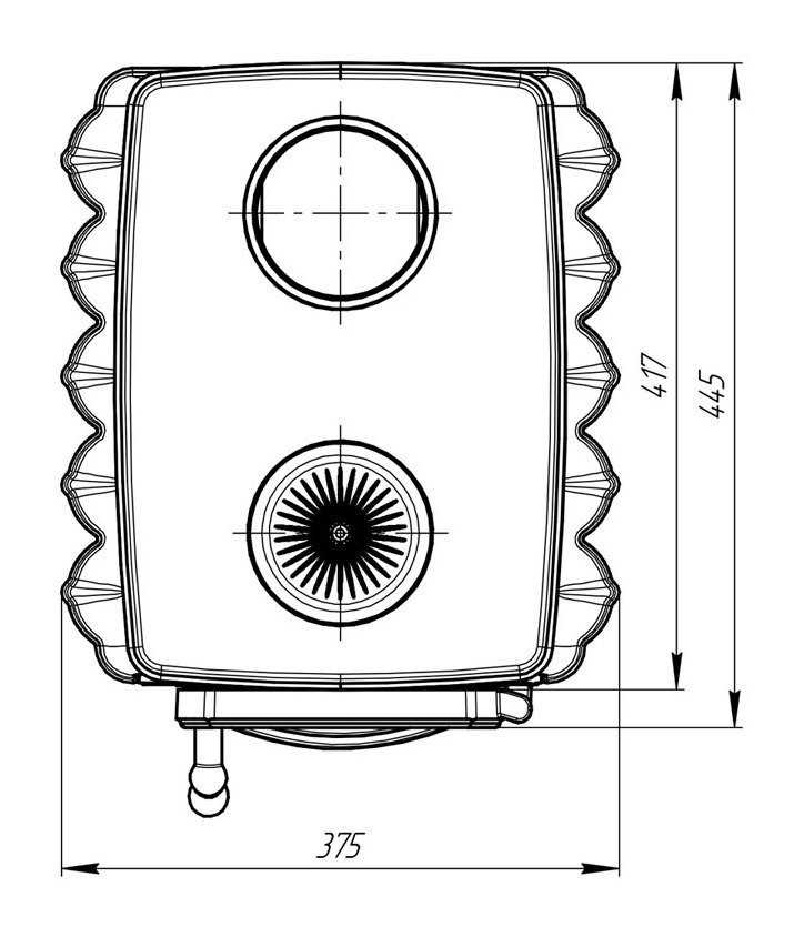 Чугунная дровяная печь Бахтинка