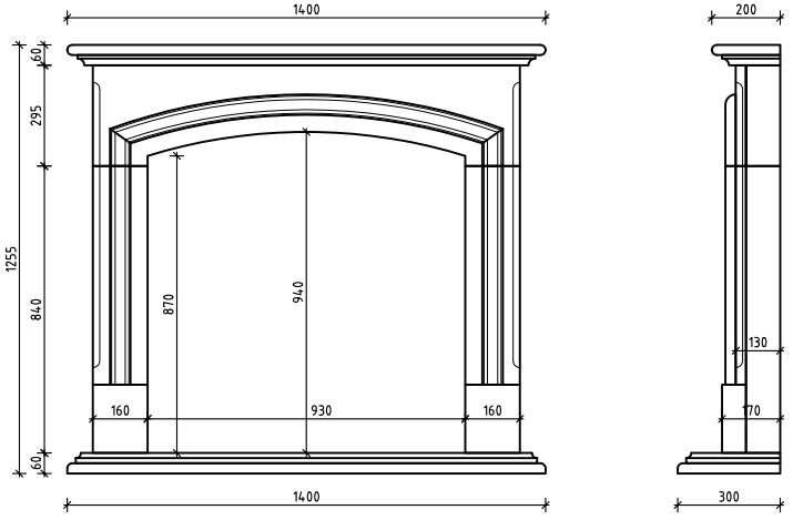 Каминная облицовка Sunhill Zurich