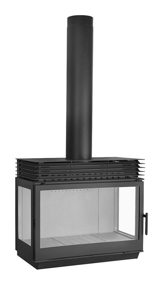 Камин LCI 9 GLR Wall, два боковых стекла (Liseo Castiron)