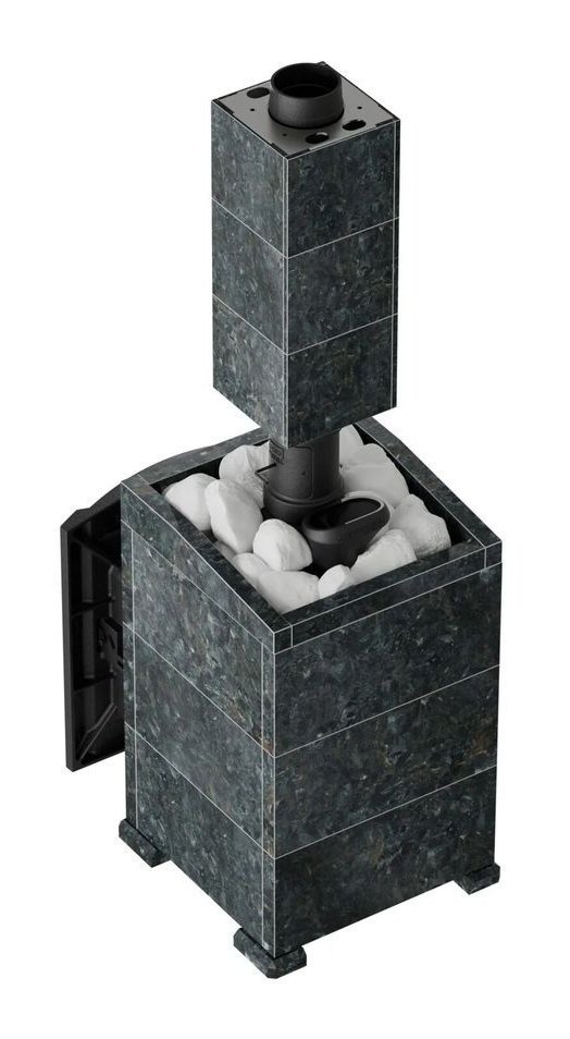 Банная печь Атмосфера L в облицовке Пироксенит