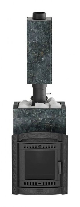 Банная печь Атмосфера L в облицовке Пироксенит