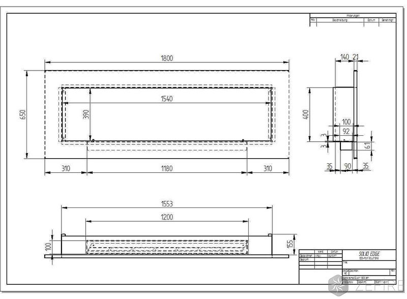 Биокамин ZeFire Elliot 1800
