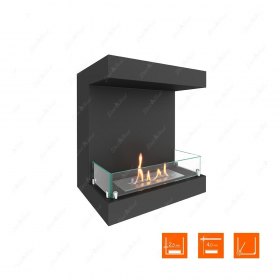 Биокамин фронтальный SteelHeat ONE 600 (Стекло)