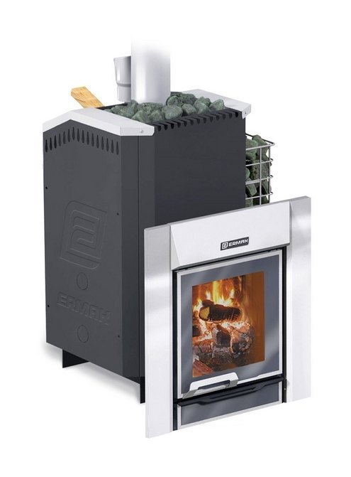 Дровяная печь для бани Ермак 24 Люкс 