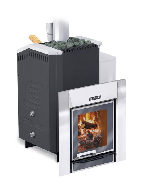 Дровяная печь для бани Ермак 24 Люкс 