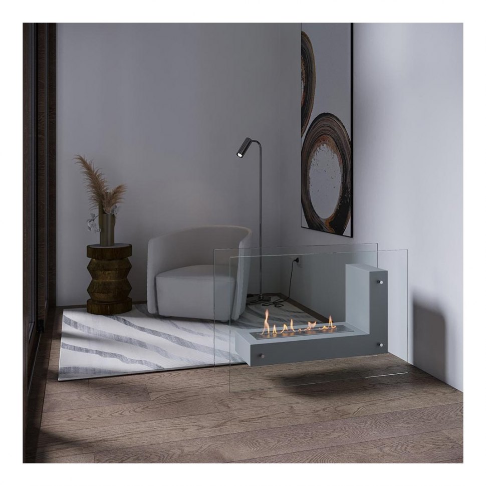 Биокамин напольный SteelHeat TETRISE 900 белый