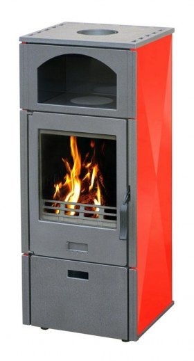 Печь LAGUNA, эмалированная, красная (Plamen)