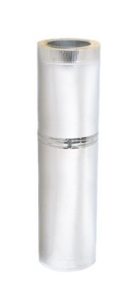 Труба телескопическая DTTH D104 L260-380 с изоляцией 50 мм, AISI 321/304 (Вулкан)