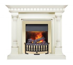 Каминокомплект Dallas - Слоновая кость с патиной с очагом Danville Brass FB2