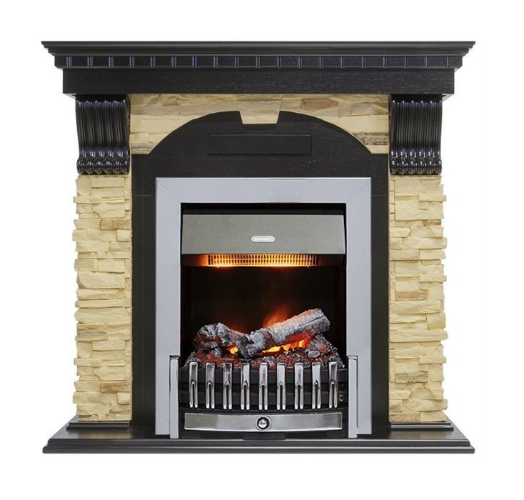 Каминокомплект Dublin - Вегне / Сланец с очагом Danville Chrome FB2