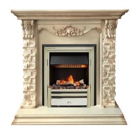 Каминокомплект Adriana - Cлоновая кость с очагом Cavendish