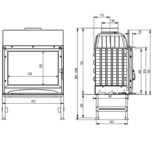 Каминная топка Supra Astra 2