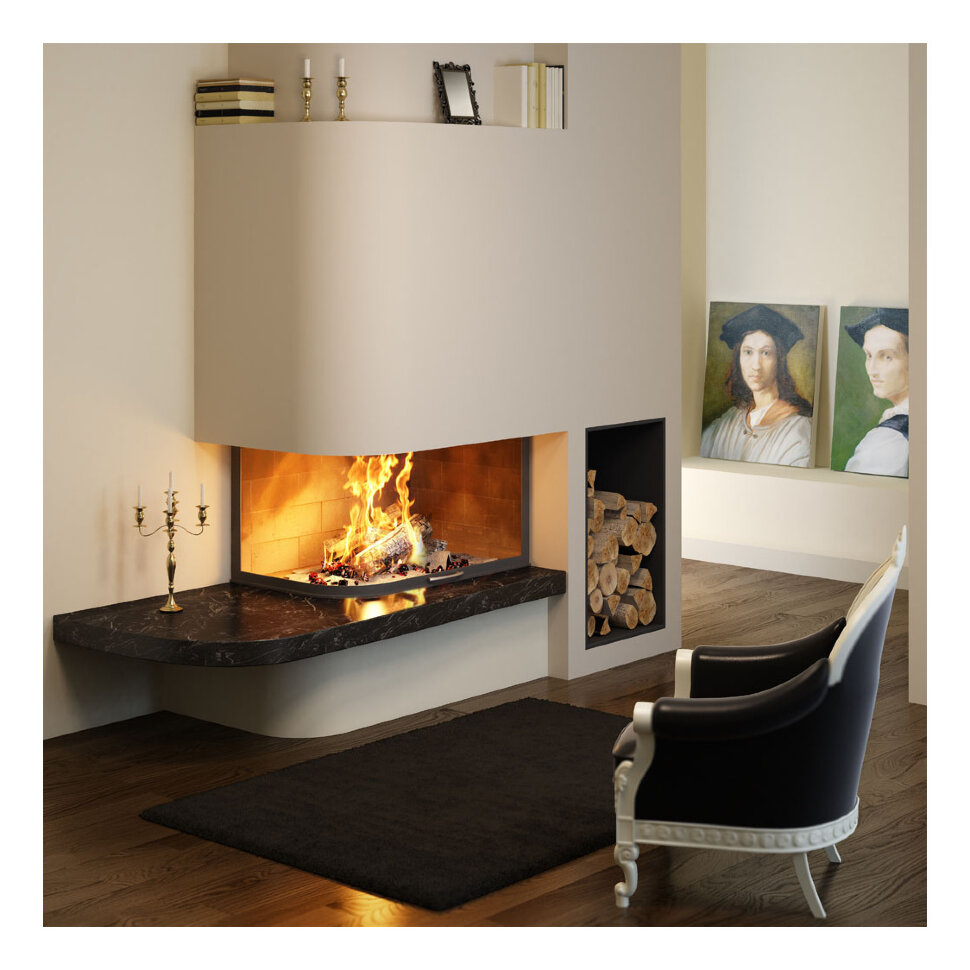 Каминная топка TOTEM Galbe Lateral 900