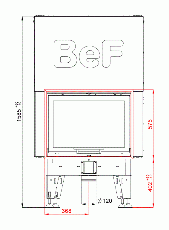 Каминная топка BeF Royal V7