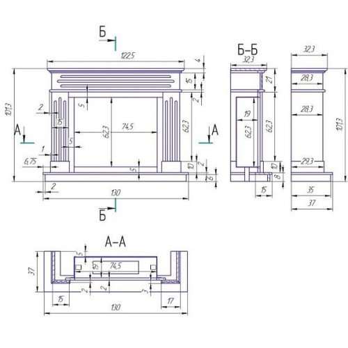 Биокамин Firebird Варшава, мрамор Crema Marfil