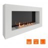 Биокамин SteelHeat WALL GRAND 1200 белый (Стемалит)