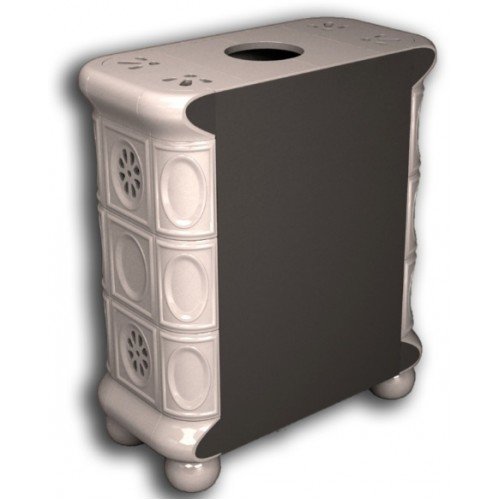 Каминная облицовка КимрПечь Медальон пристенная Белый