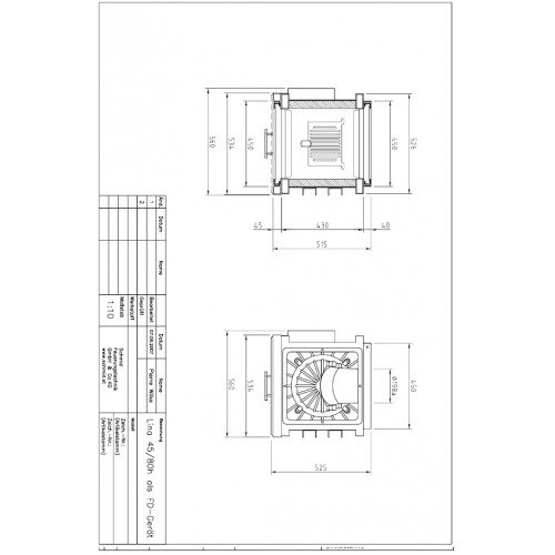 Каминная топка Schmid Lina TV 4580 h