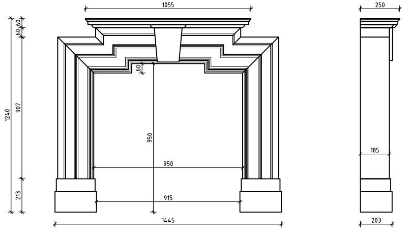 Каминная облицовка Sunhill Ascona