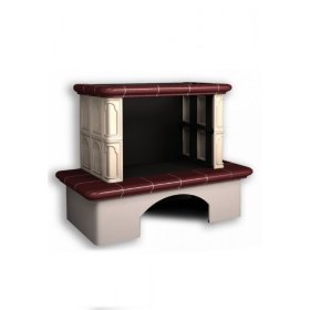 Каминная облицовка КимрПечь Гефест пристенная Вишня без короба