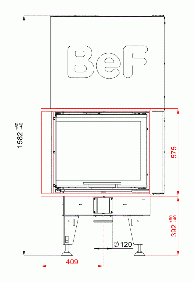Каминная топка BeF Royal V7 CL