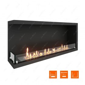 Биокамин угловой SteelHeat Leader 1100 левый (Стандарт)