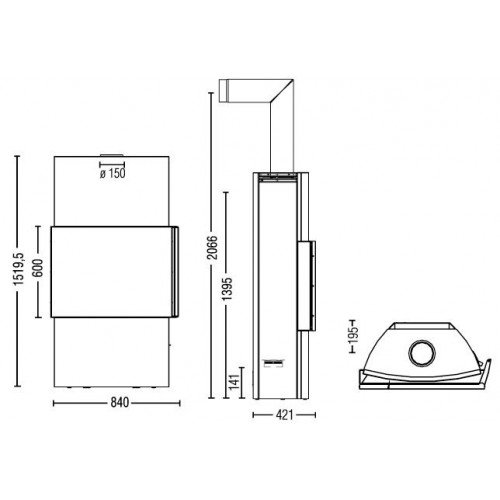 Печь-камин Austroflamm Lounge Xtra
