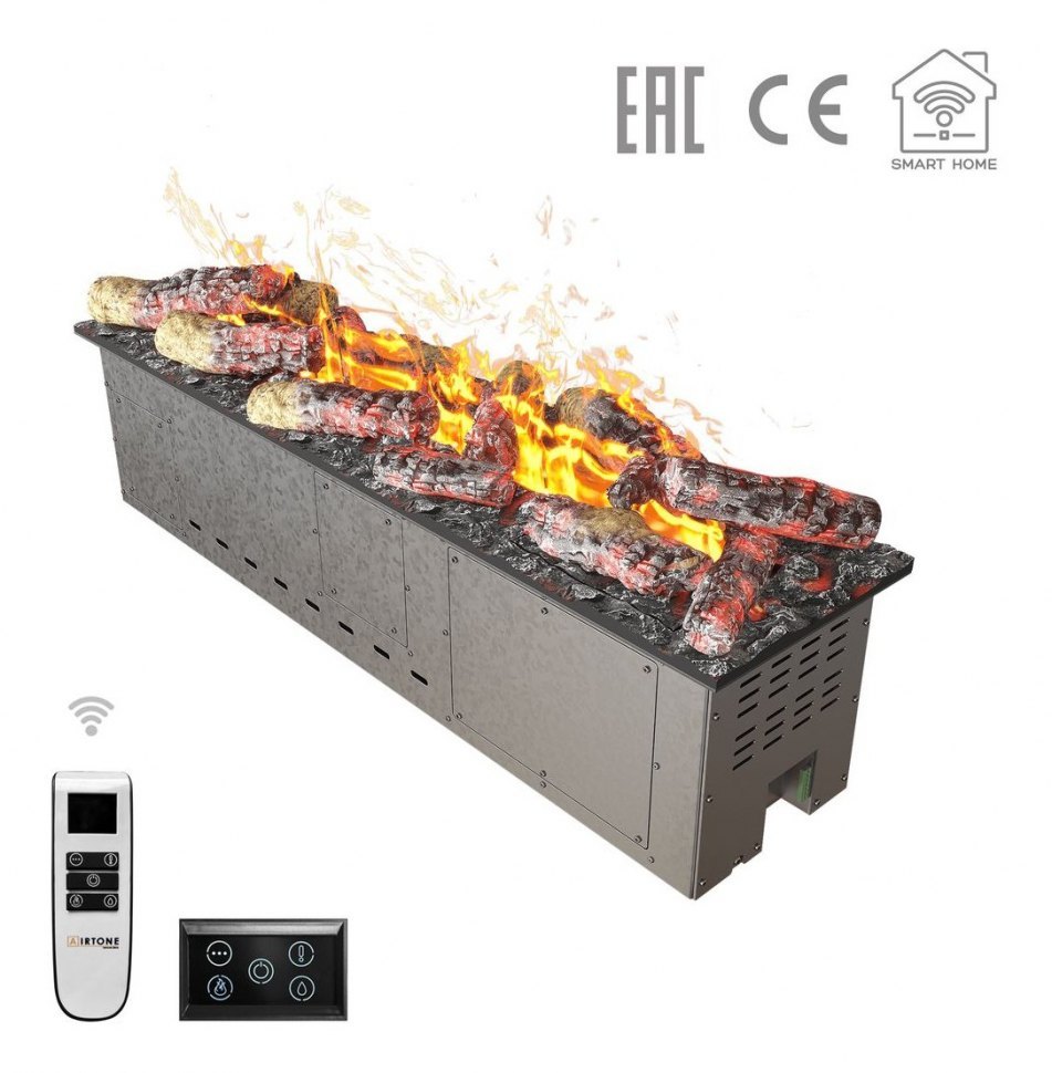 Электрический очаг Airtone Vepo 1000 с дровами