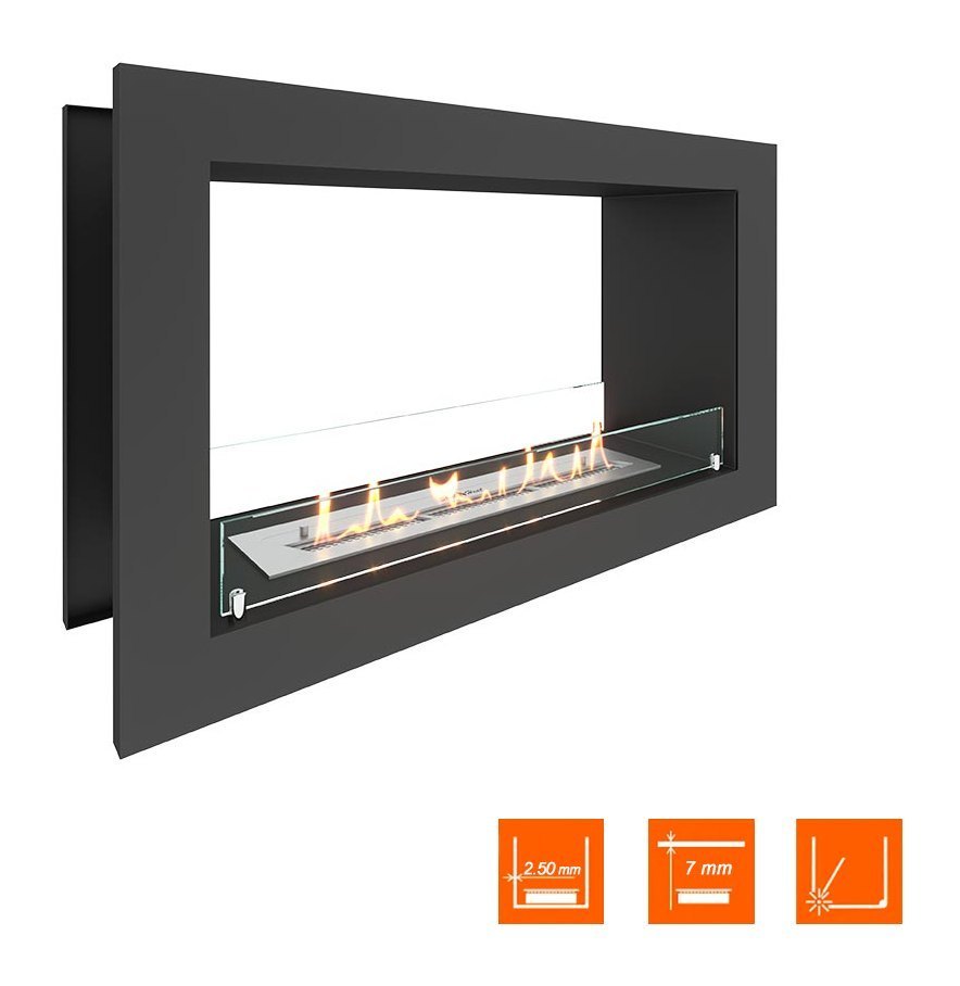 Биокамин сквозной SteelHeat ONE 900 (Стекло)