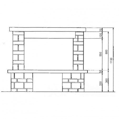 Каминная облицовка EdilKamin Tarragona dx