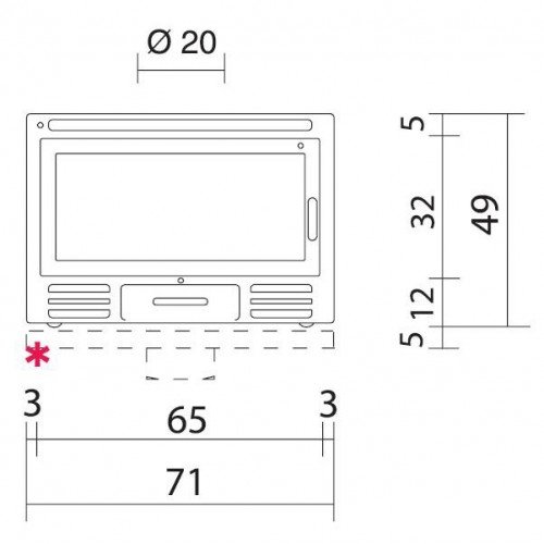 Каминная топка Edilkamin Firebox Riga 49 V sx, с боковым стеклом справа