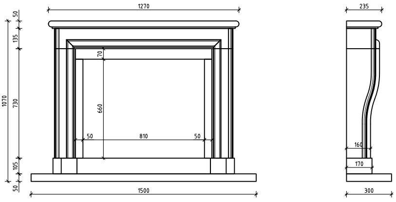 Каминная облицовка Sunhill Lucerne