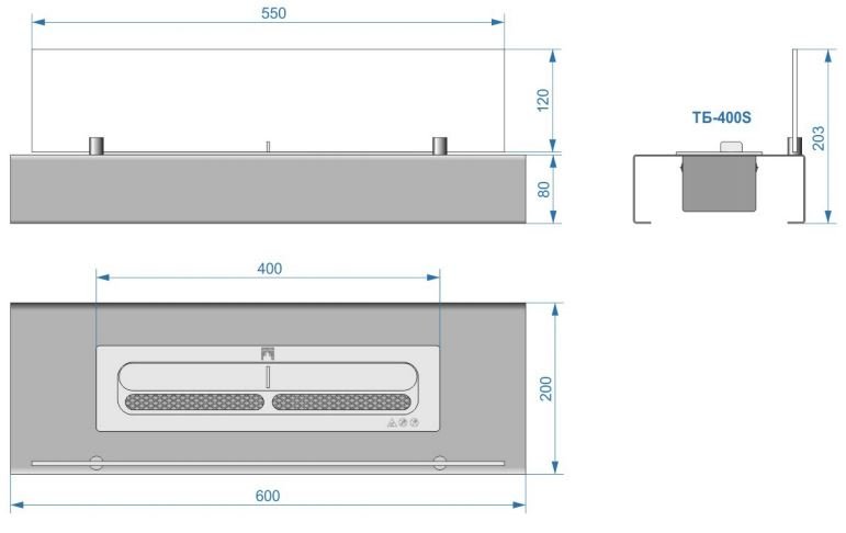 Каминная вставка Lux Fire 600 S