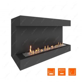 Биокамин фронтальный SteelHeat GRAND 1200 (Стандарт)