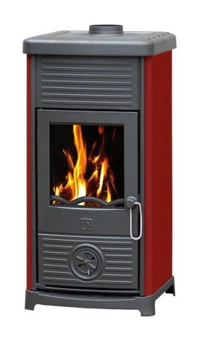 Печь MAESTRAL N, эмалированная, красная (Plamen)
