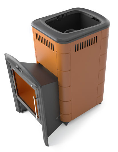 Дровяная печь для бани TMF Тунгуска Cast Витра